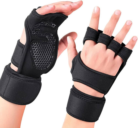 Anti-Slip Silicone Palm Workout Gloves image 0